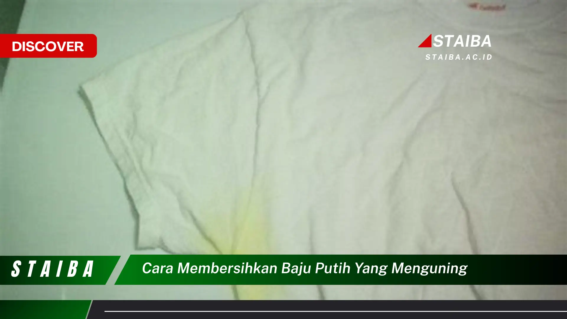 cara membersihkan baju putih yang menguning