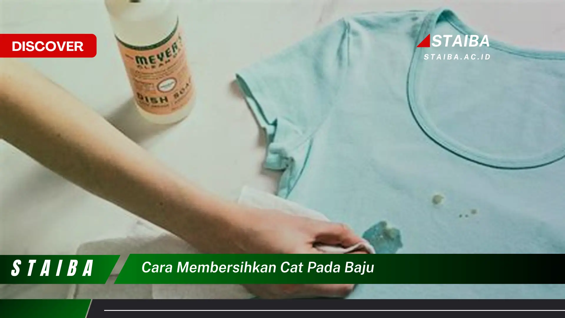 cara membersihkan cat pada baju