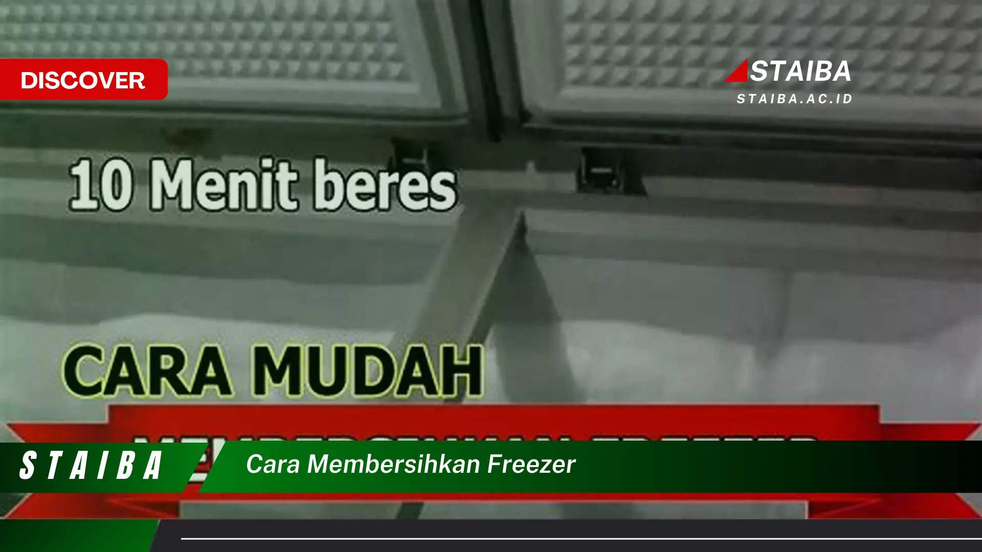 cara membersihkan freezer