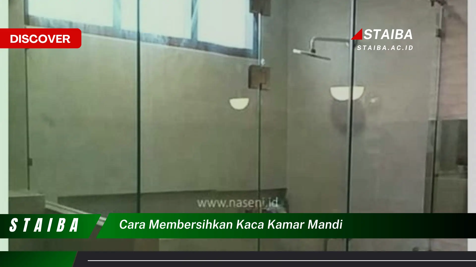 cara membersihkan kaca kamar mandi