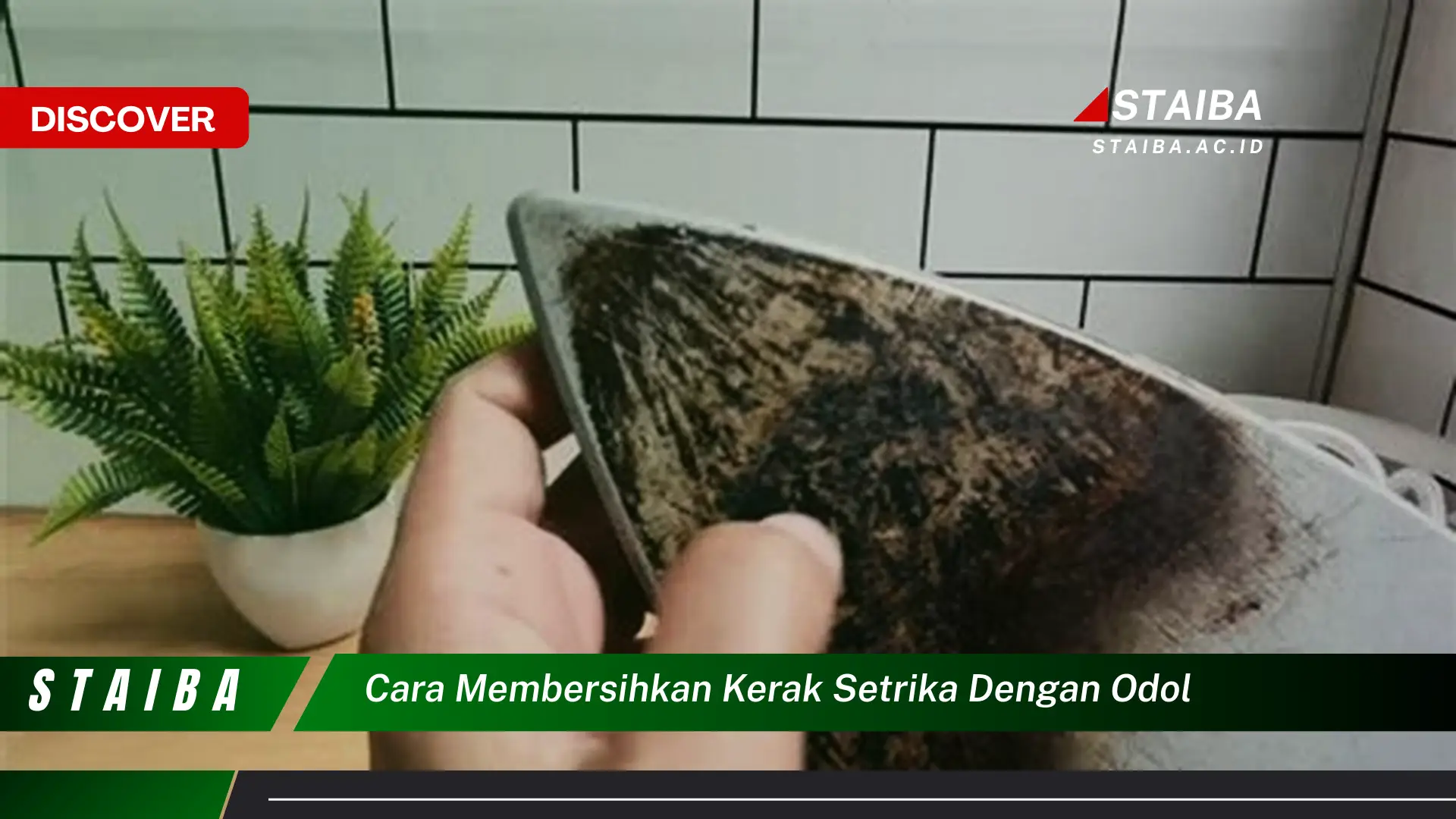 cara membersihkan kerak setrika dengan odol