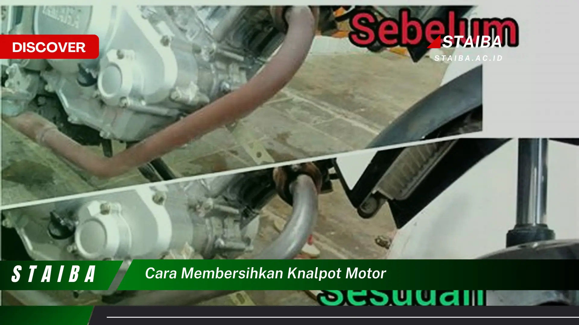 cara membersihkan knalpot motor