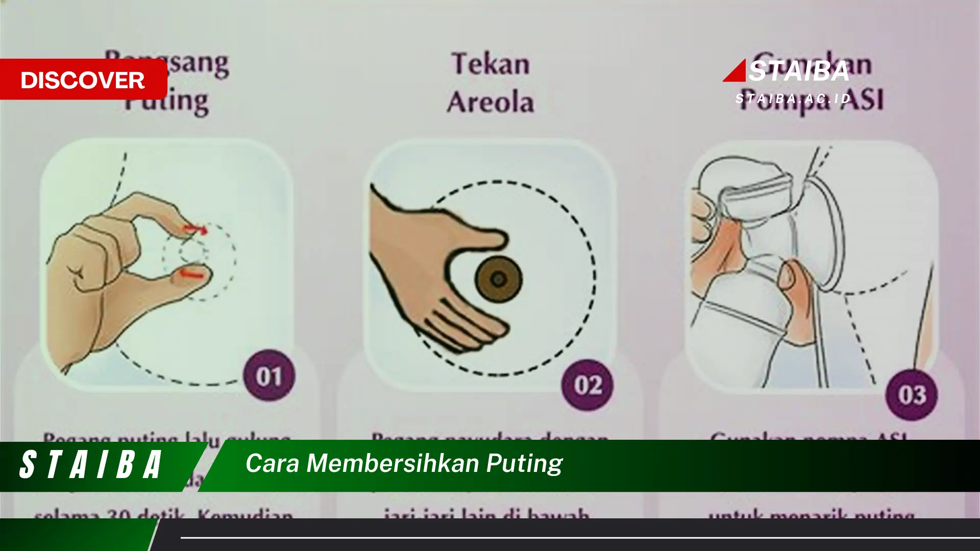 cara membersihkan puting