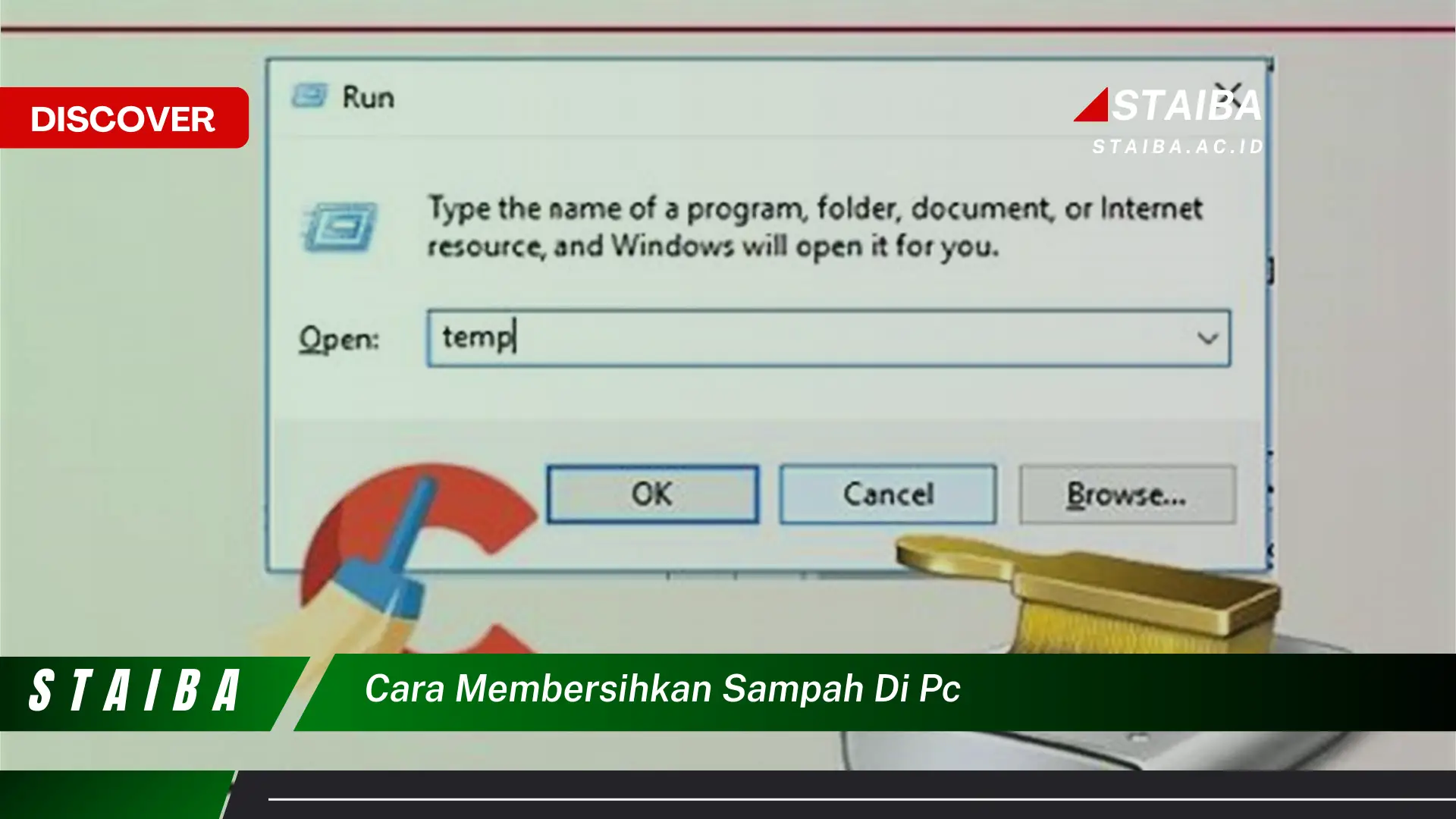 cara membersihkan sampah di pc