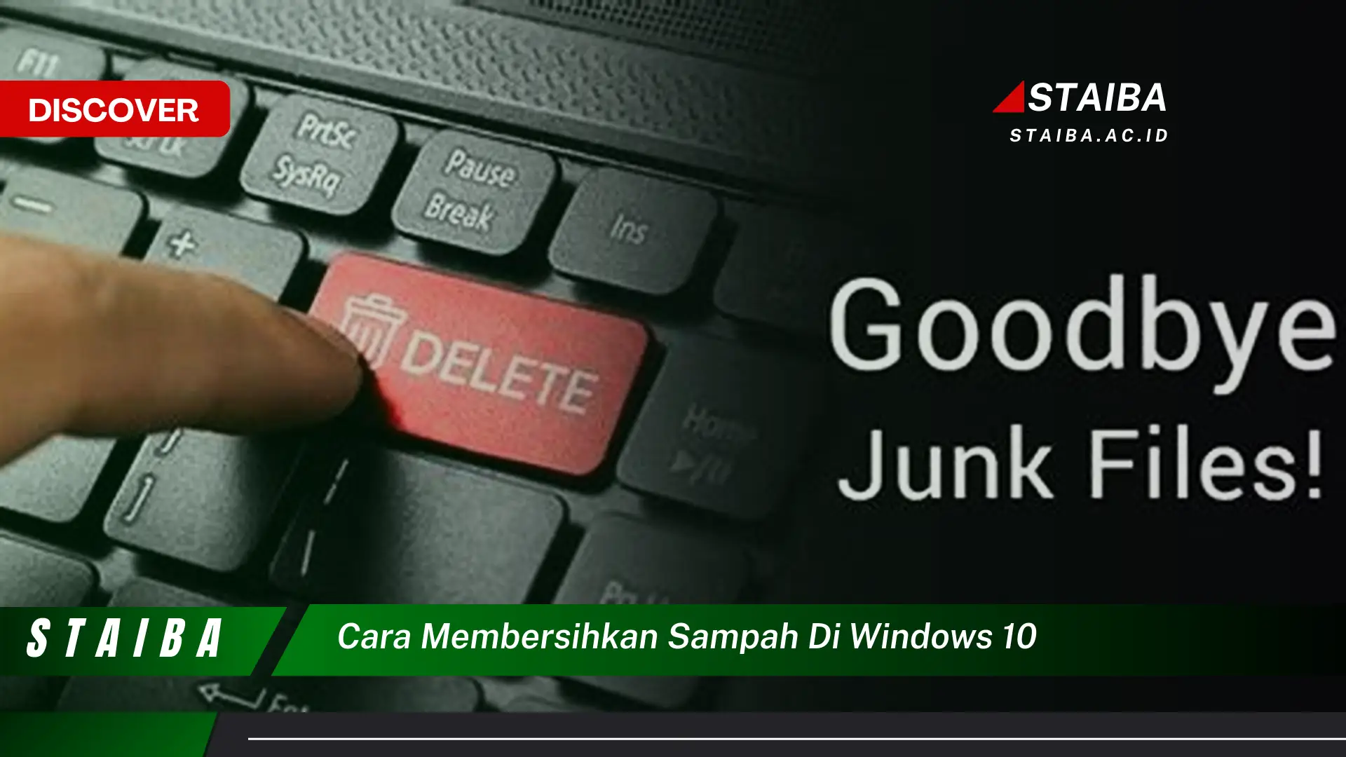 cara membersihkan sampah di windows 10