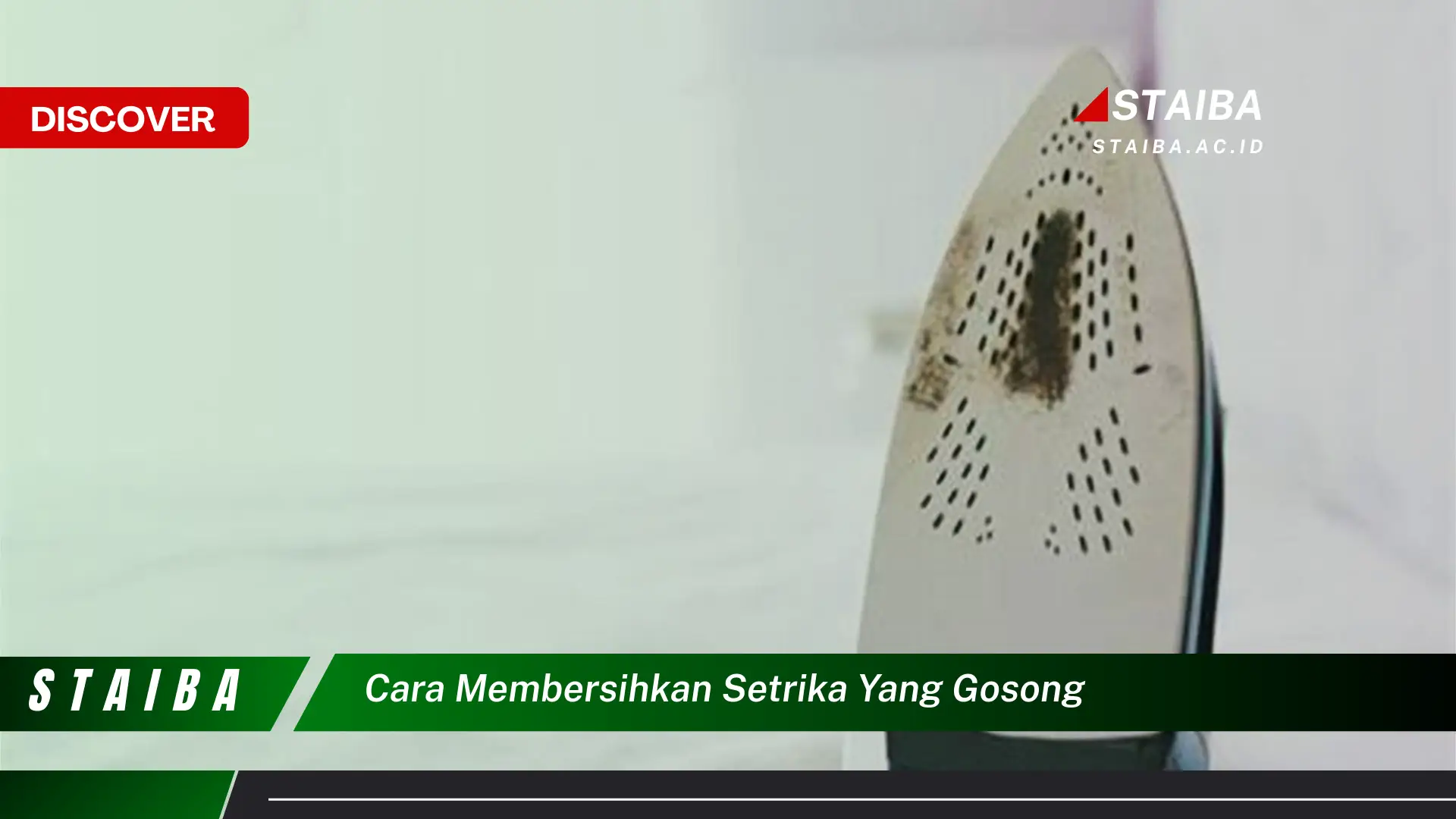 cara membersihkan setrika yang gosong