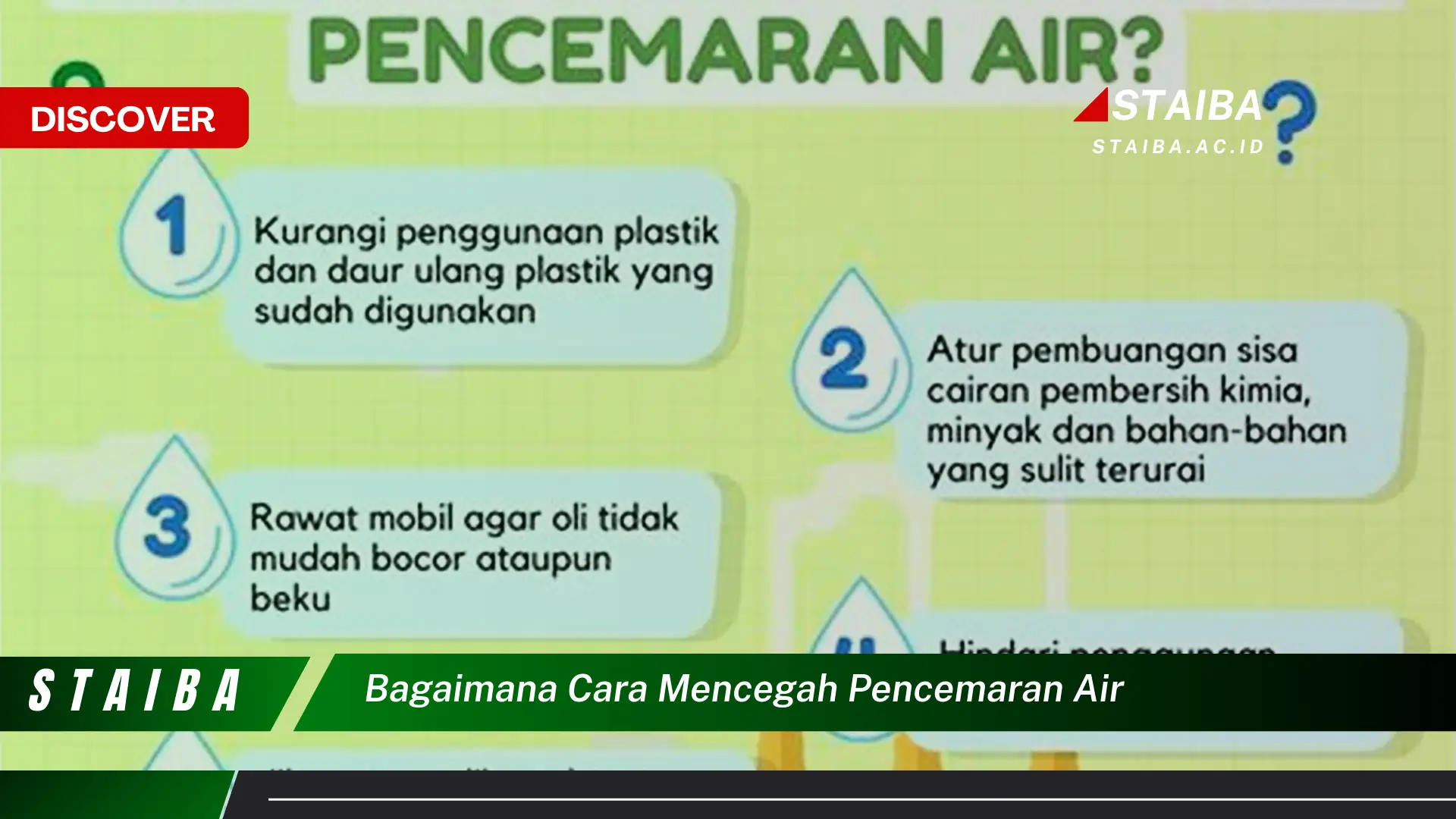 bagaimana cara mencegah pencemaran air