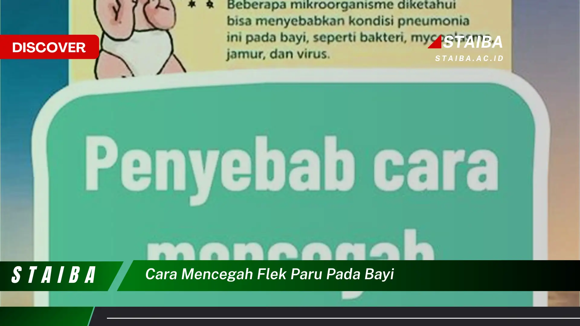 cara mencegah flek paru pada bayi