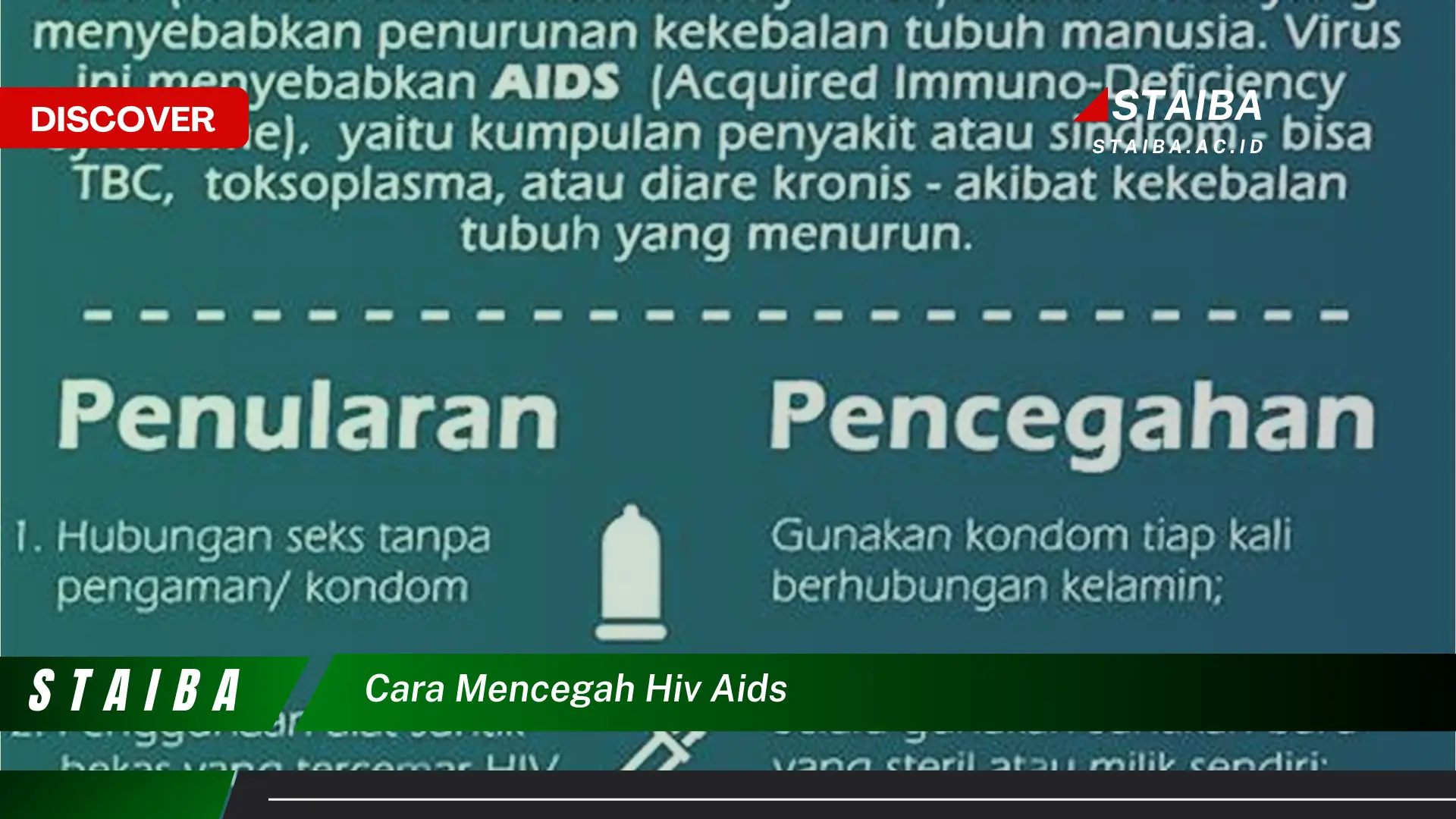 cara mencegah hiv aids