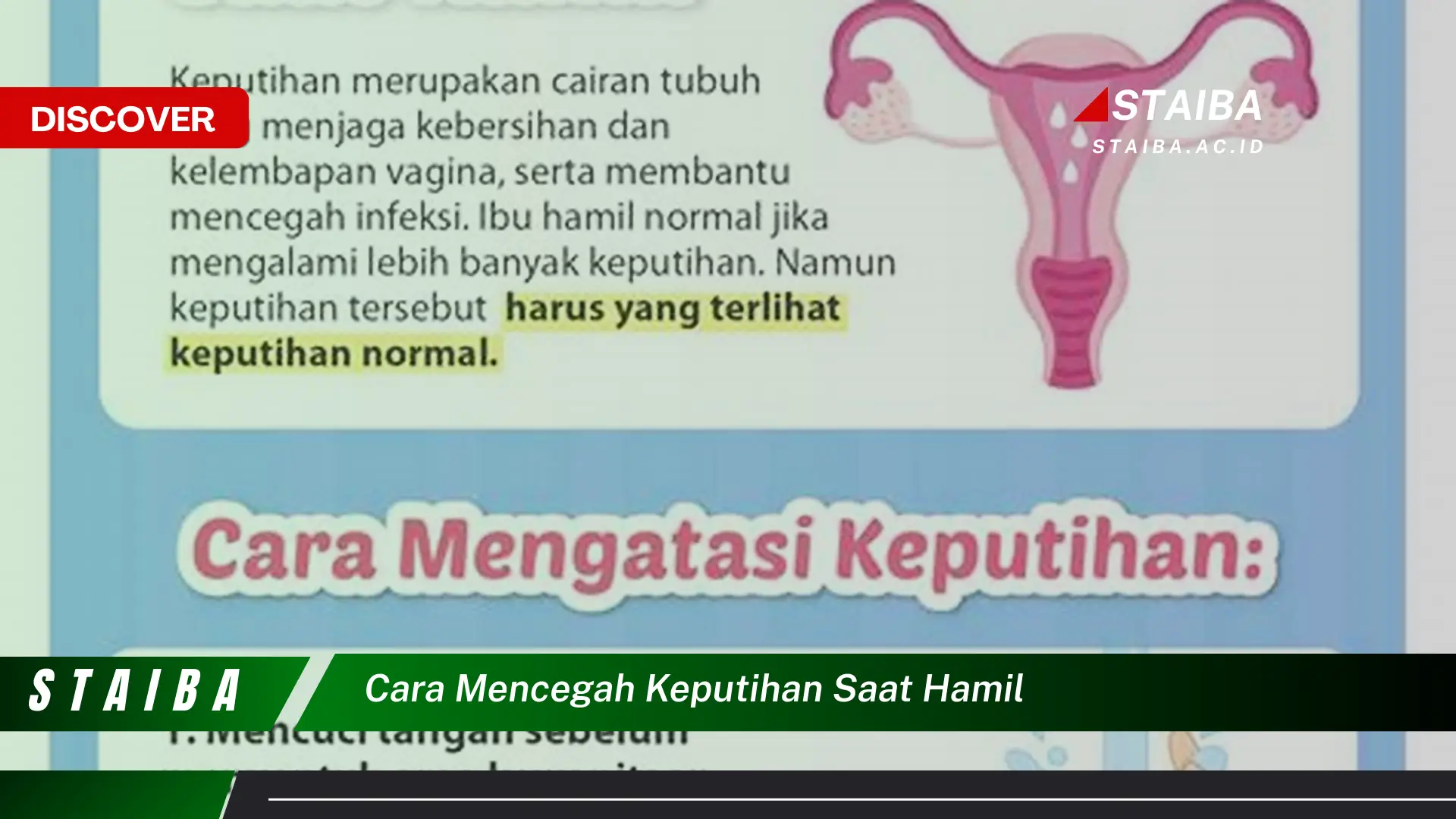 cara mencegah keputihan saat hamil