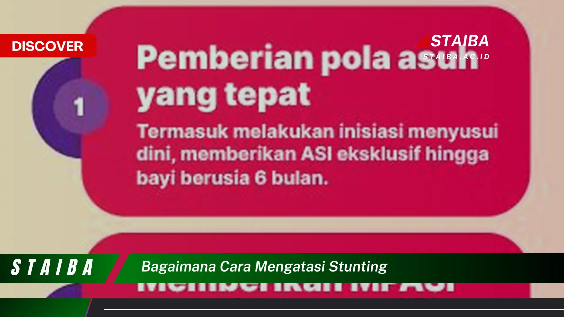 bagaimana cara mengatasi stunting