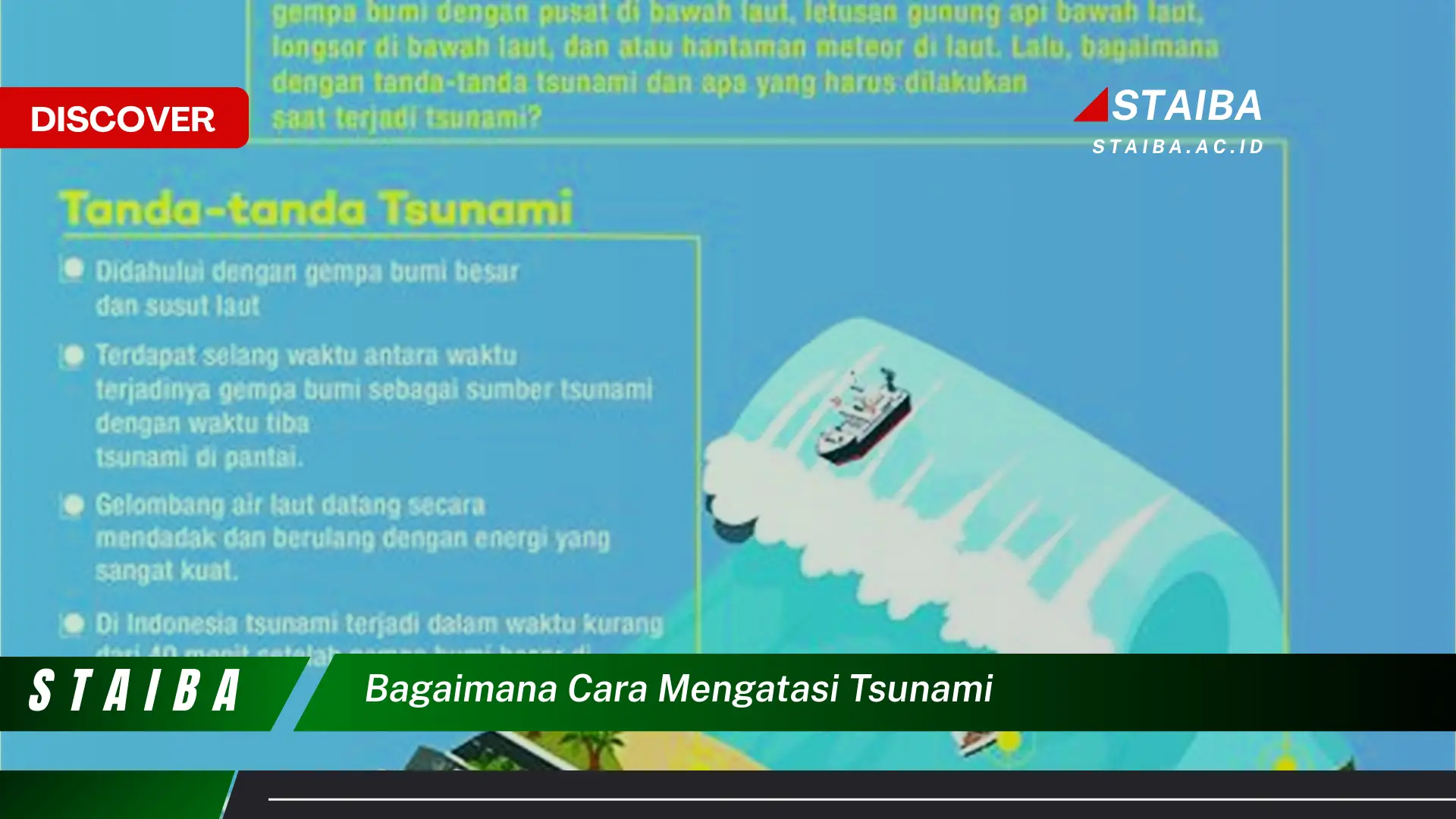 Ketahui Cara Menghadapi Tsunami yang Sudah Terbukti Efektif