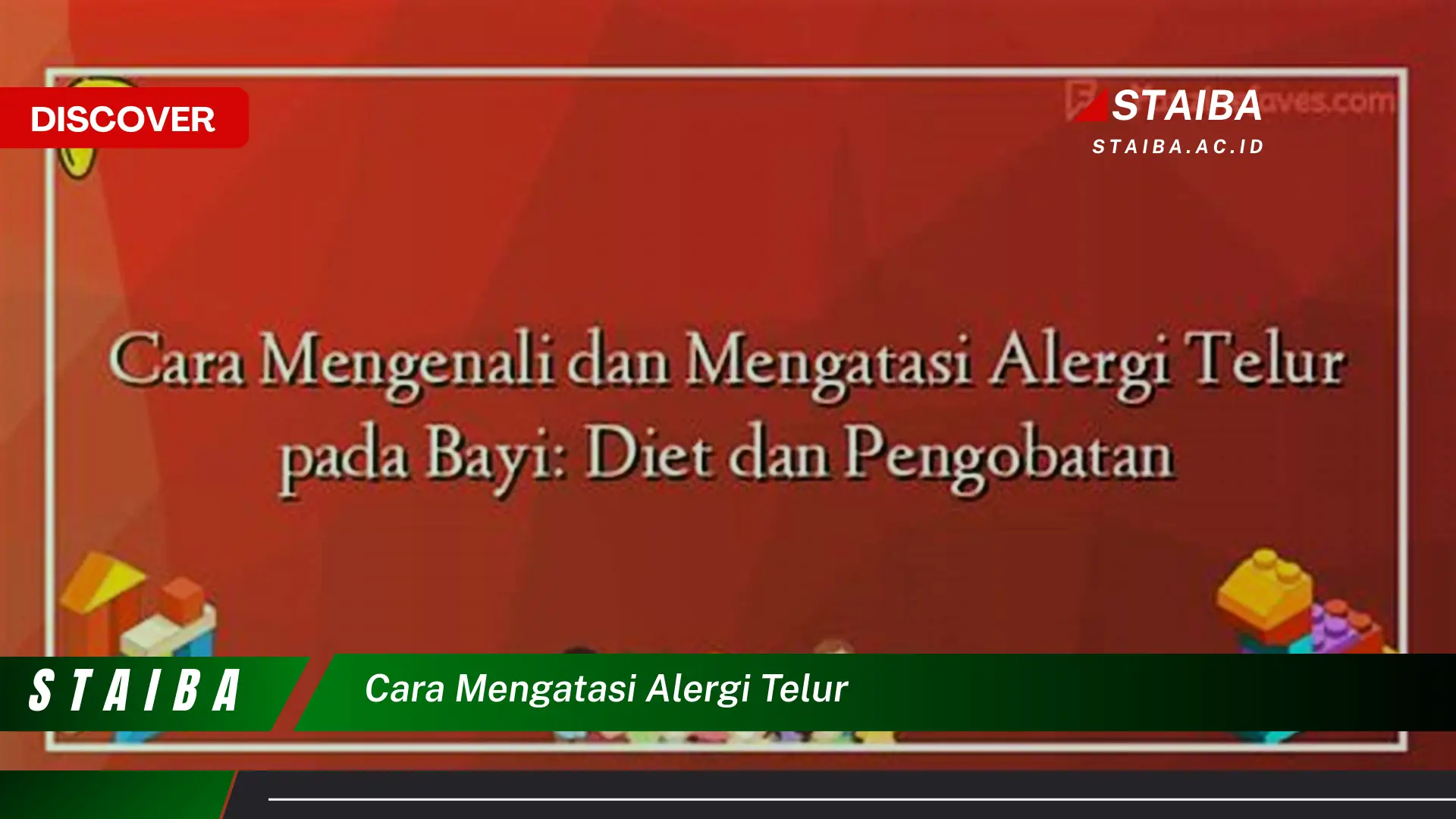 cara mengatasi alergi telur