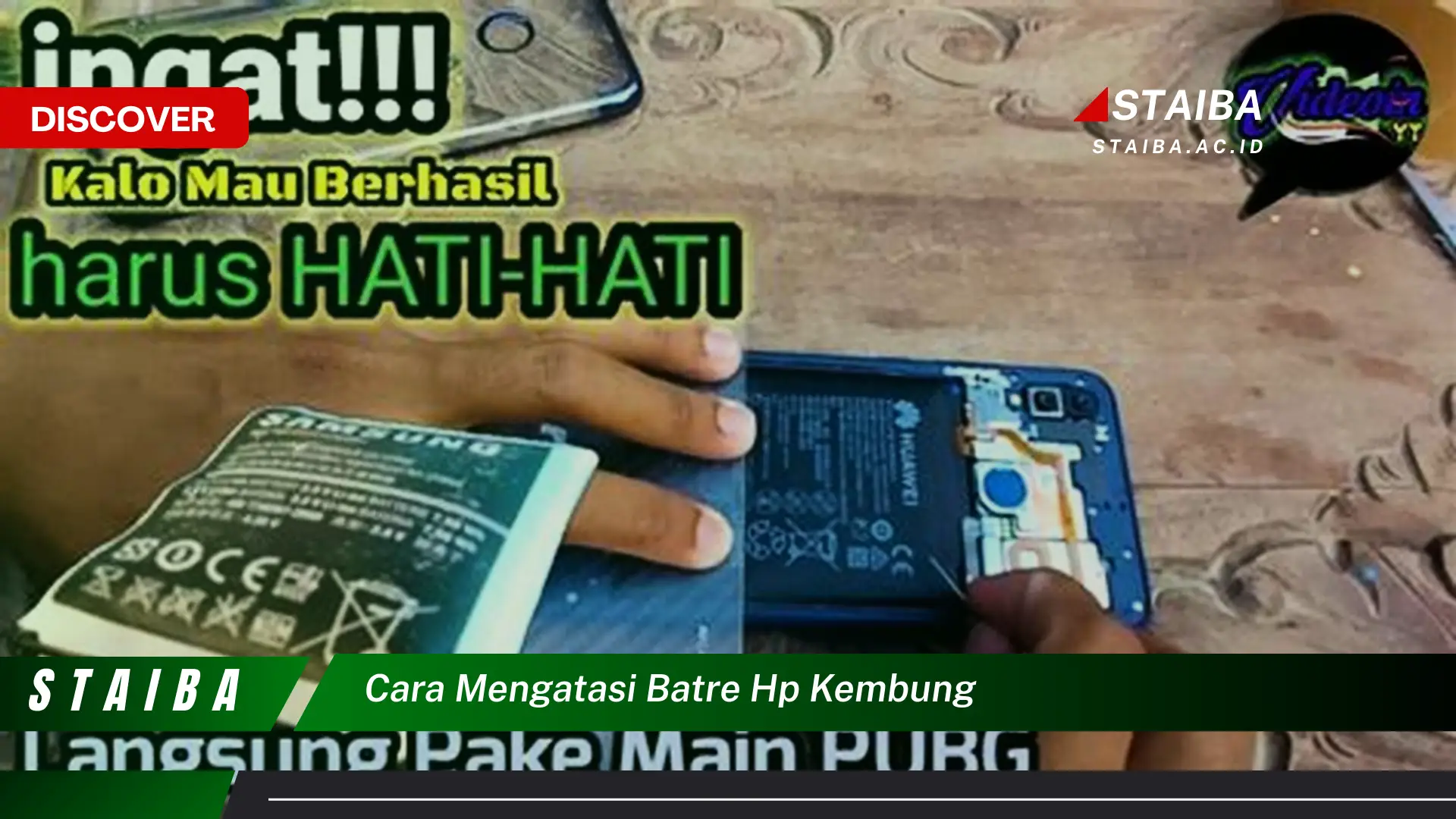 cara mengatasi batre hp kembung