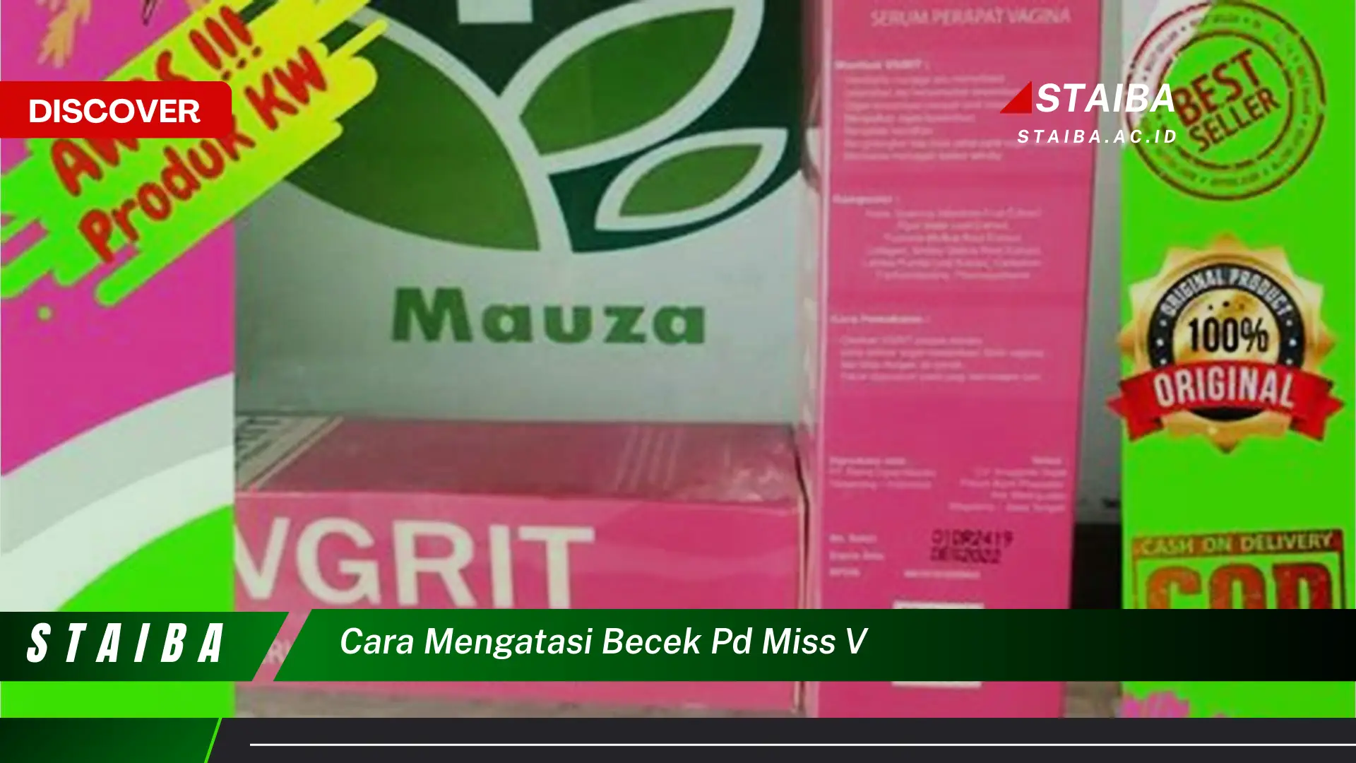 cara mengatasi becek pd miss v