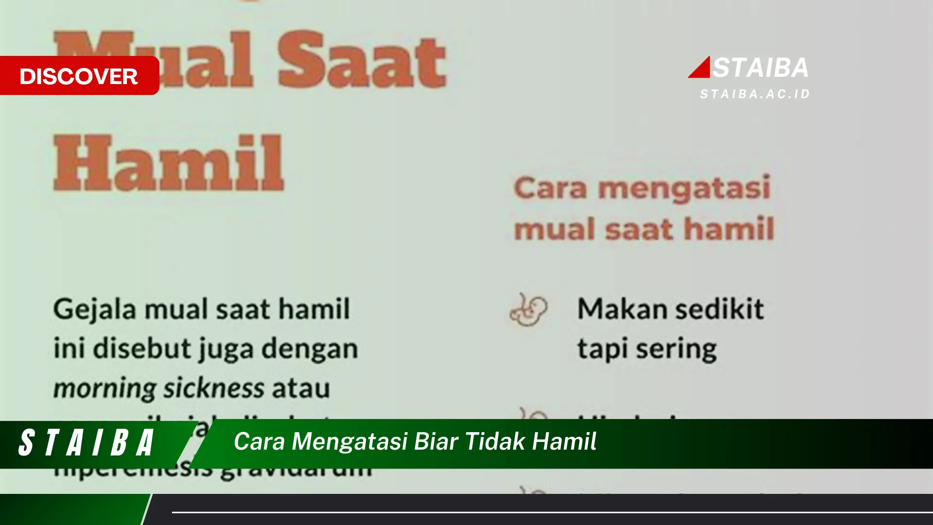 cara mengatasi biar tidak hamil