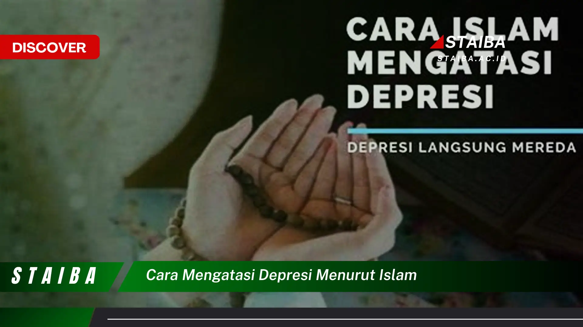 cara mengatasi depresi menurut islam