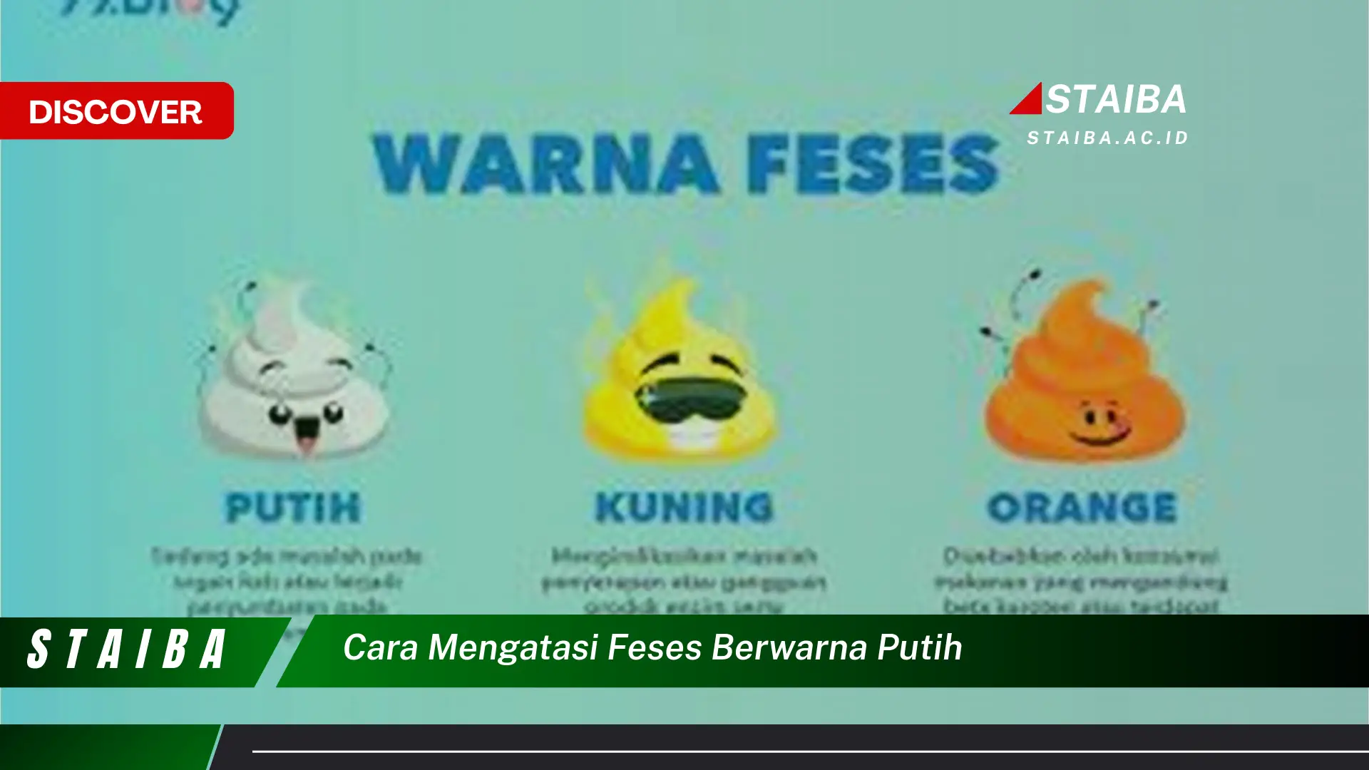 cara mengatasi feses berwarna putih