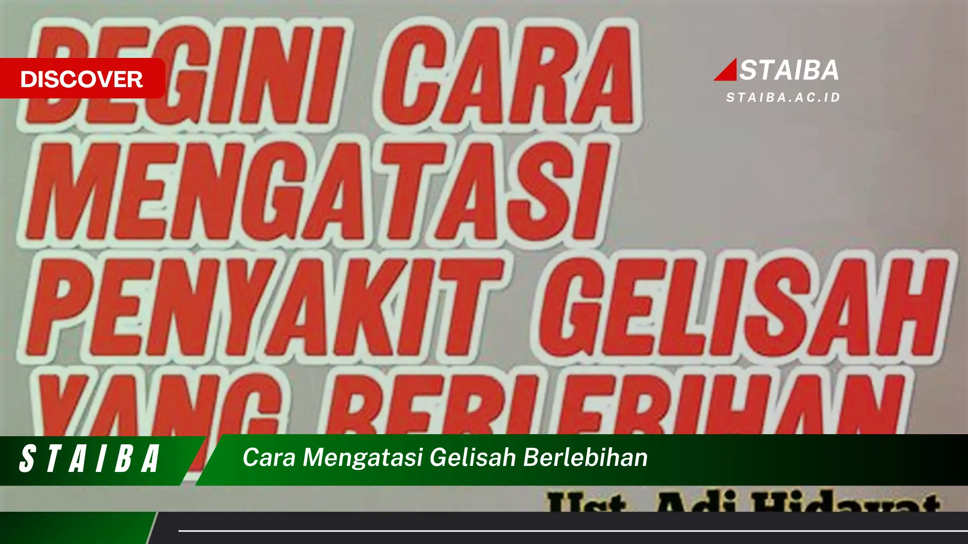 cara mengatasi gelisah berlebihan