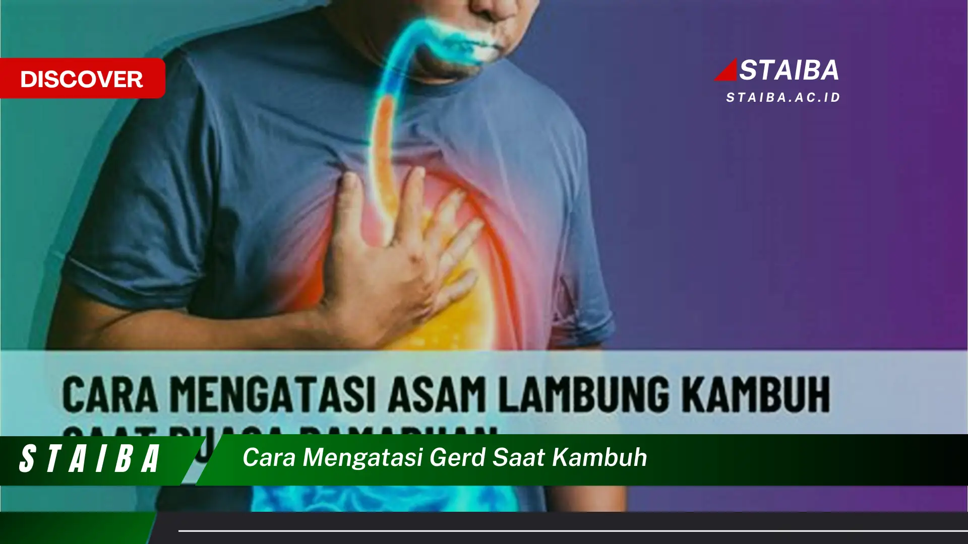 cara mengatasi gerd saat kambuh