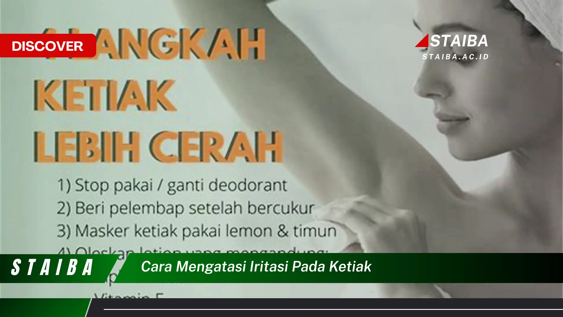 cara mengatasi iritasi pada ketiak