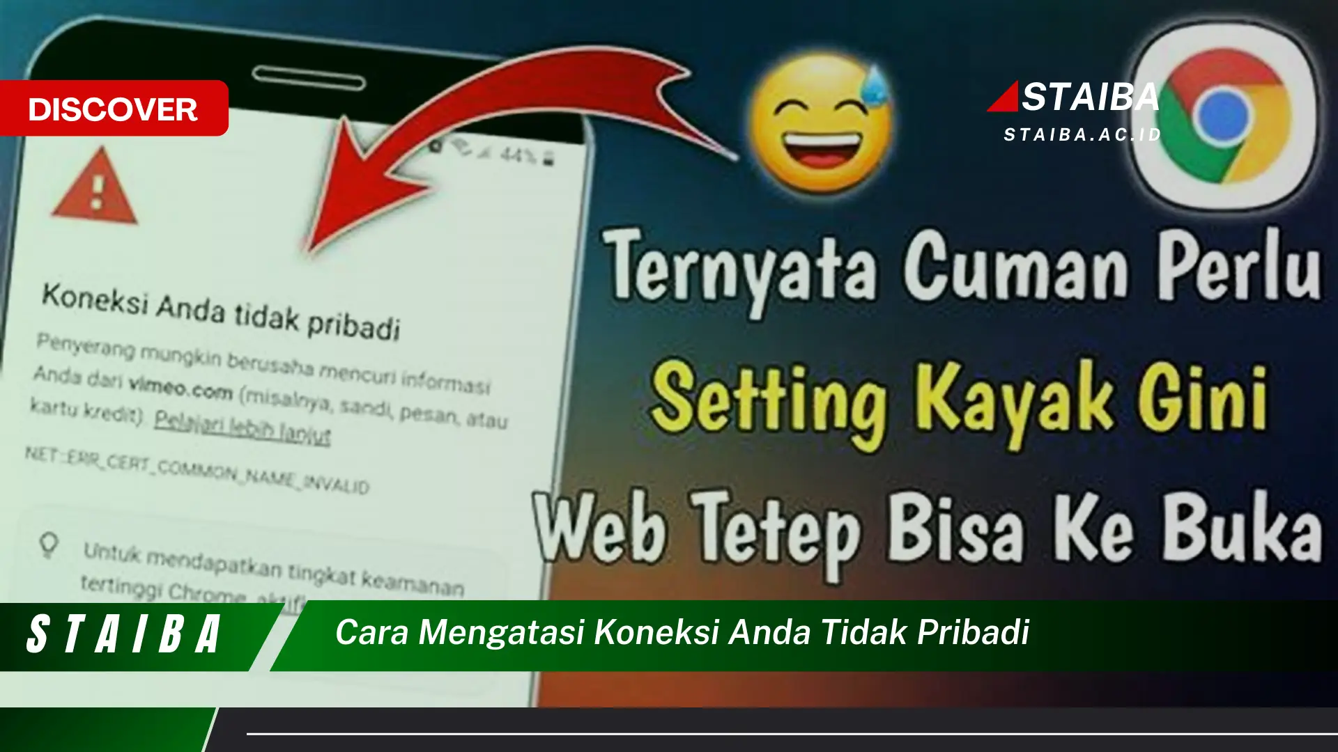 cara mengatasi koneksi anda tidak pribadi