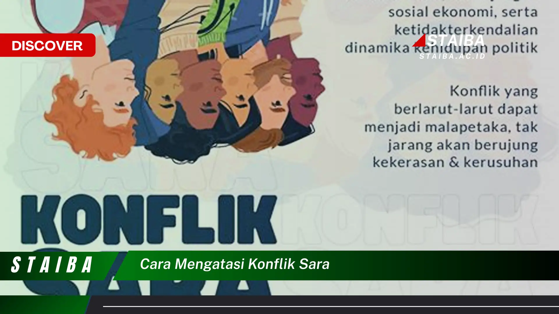 cara mengatasi konflik sara cara mengatasi konflik sara