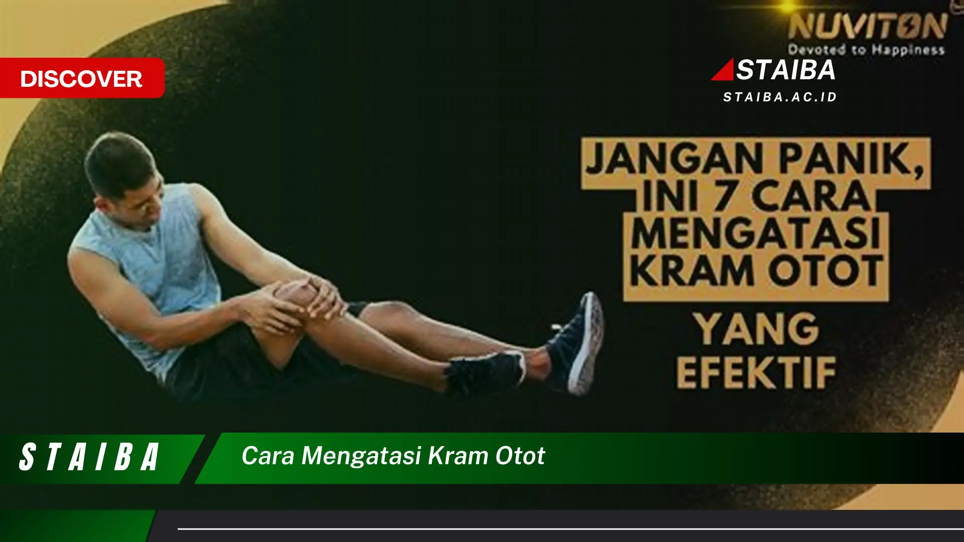 cara mengatasi kram otot