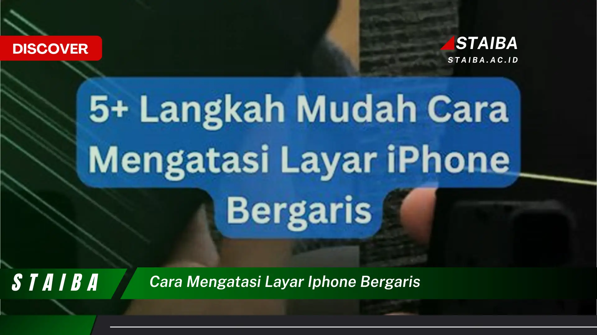 cara mengatasi layar iphone bergaris