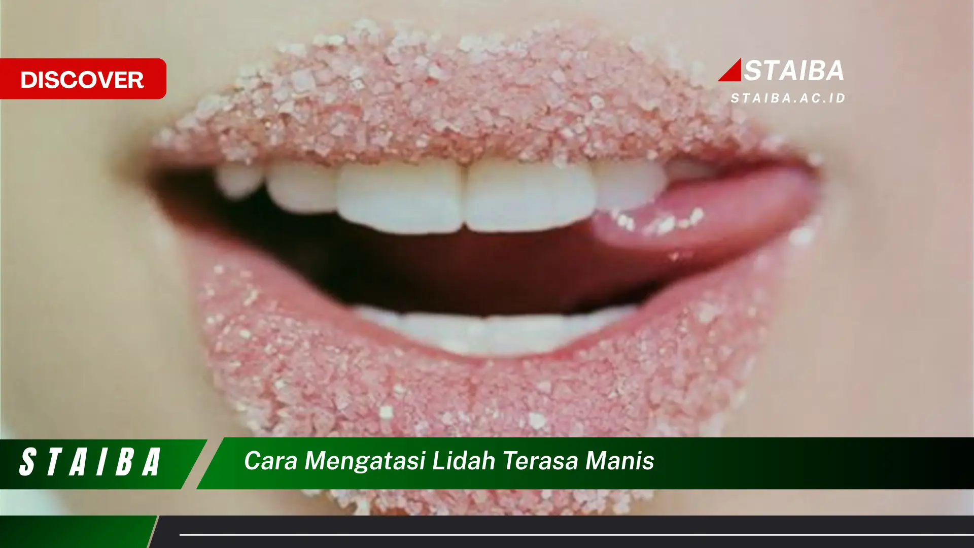 cara mengatasi lidah terasa manis