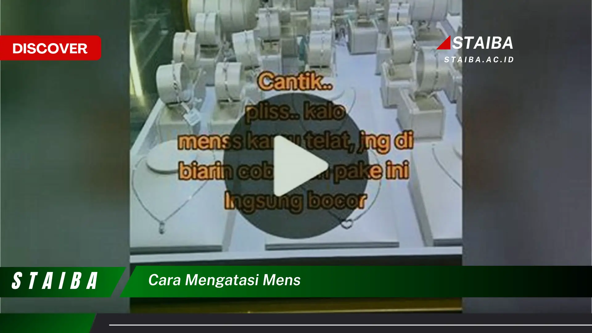 cara mengatasi mens