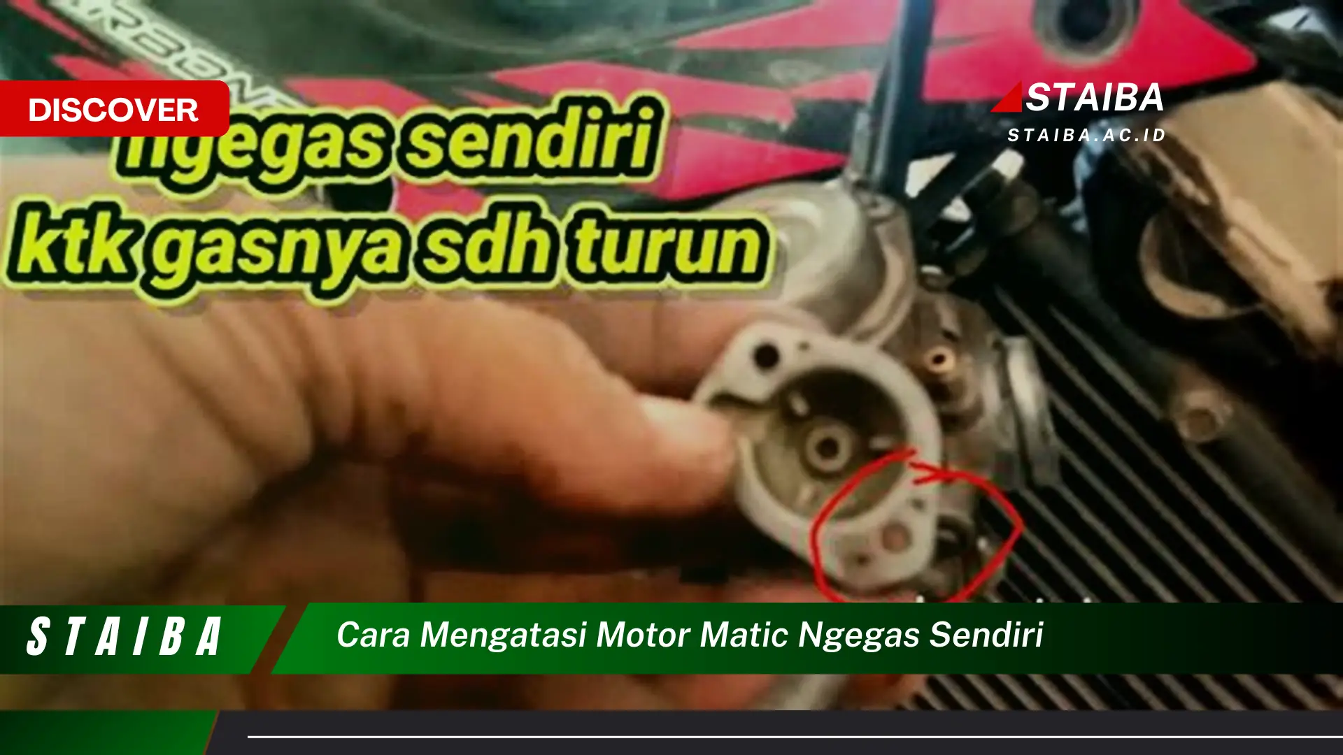 cara mengatasi motor matic ngegas sendiri