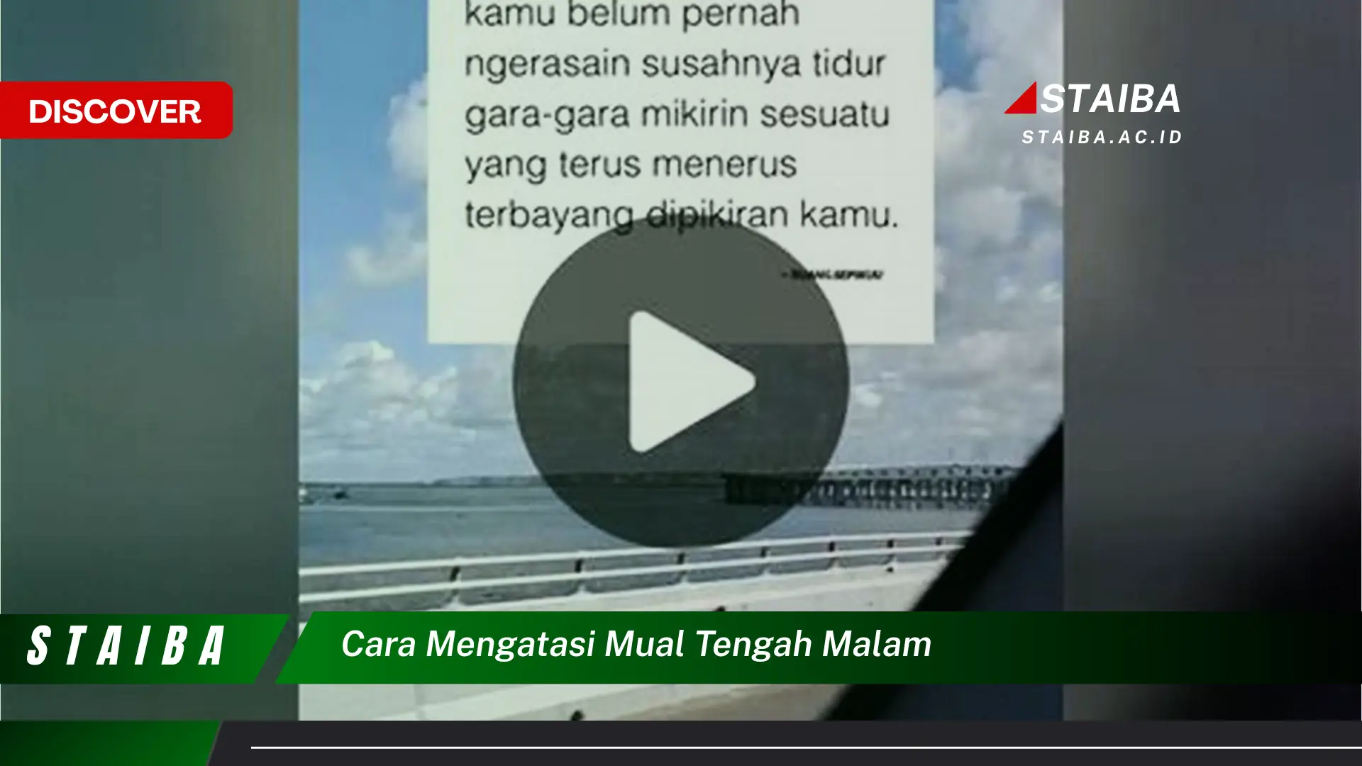 cara mengatasi mual tengah malam