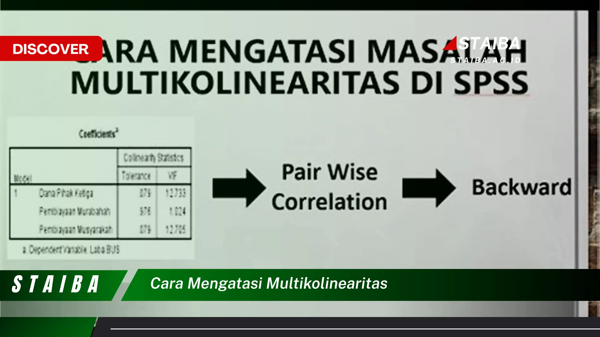 cara mengatasi multikolinearitas