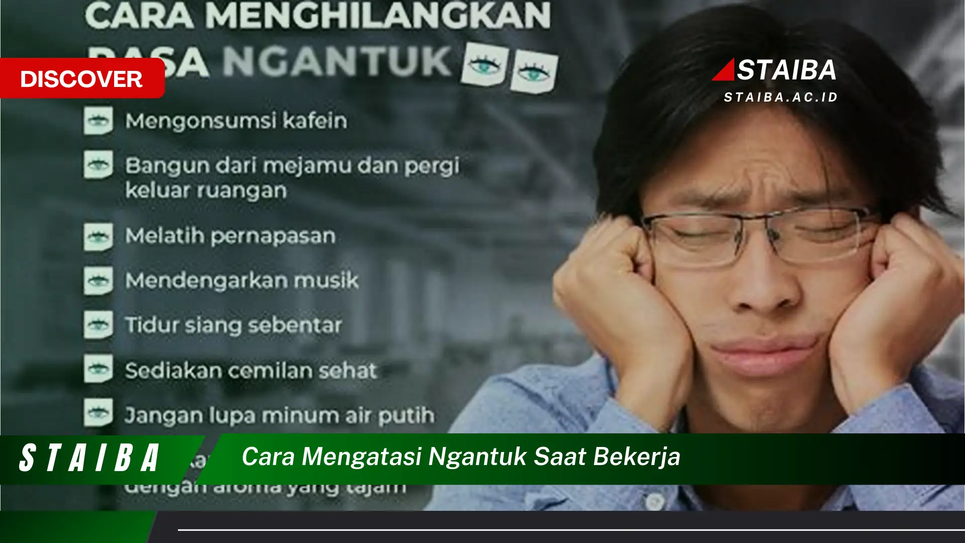 cara mengatasi ngantuk saat bekerja