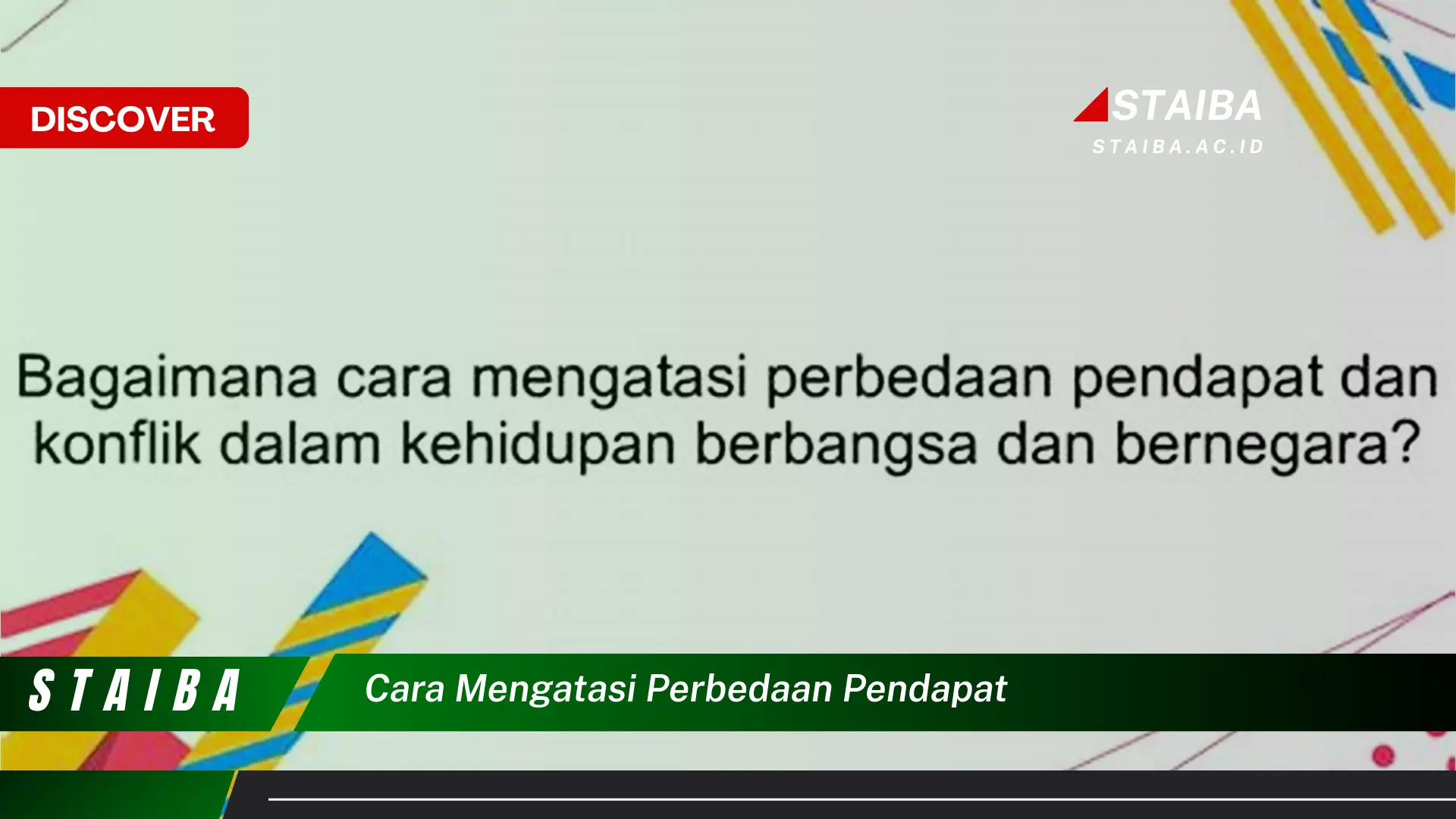 cara mengatasi perbedaan pendapat