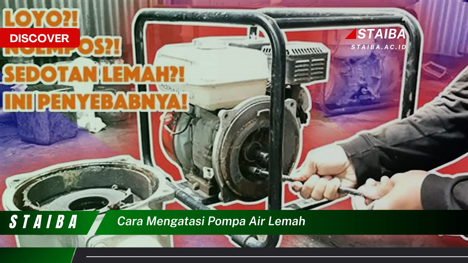 cara mengatasi pompa air lemah