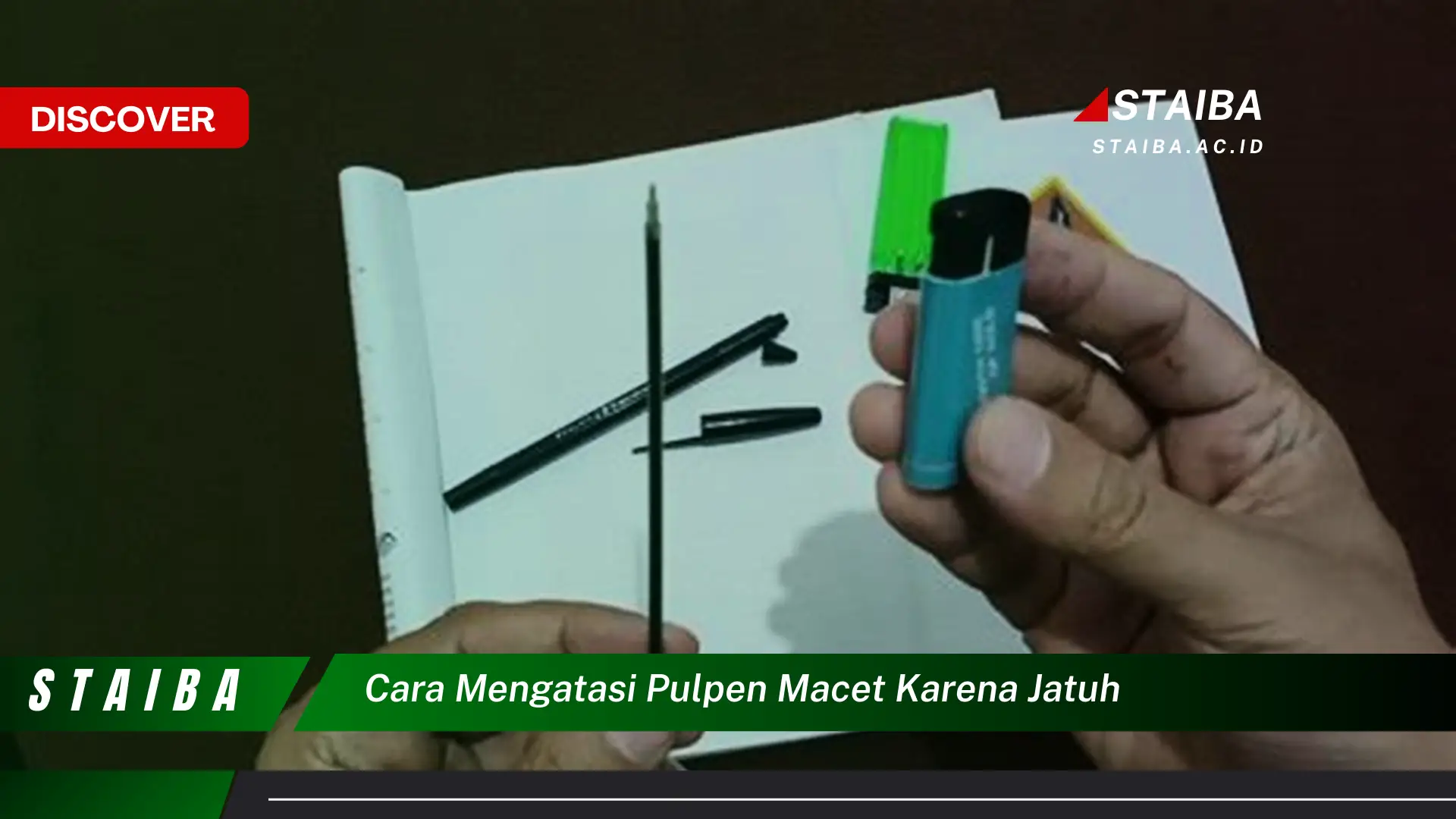 cara mengatasi pulpen macet karena jatuh