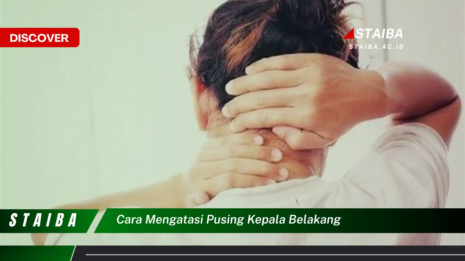 cara mengatasi pusing kepala belakang