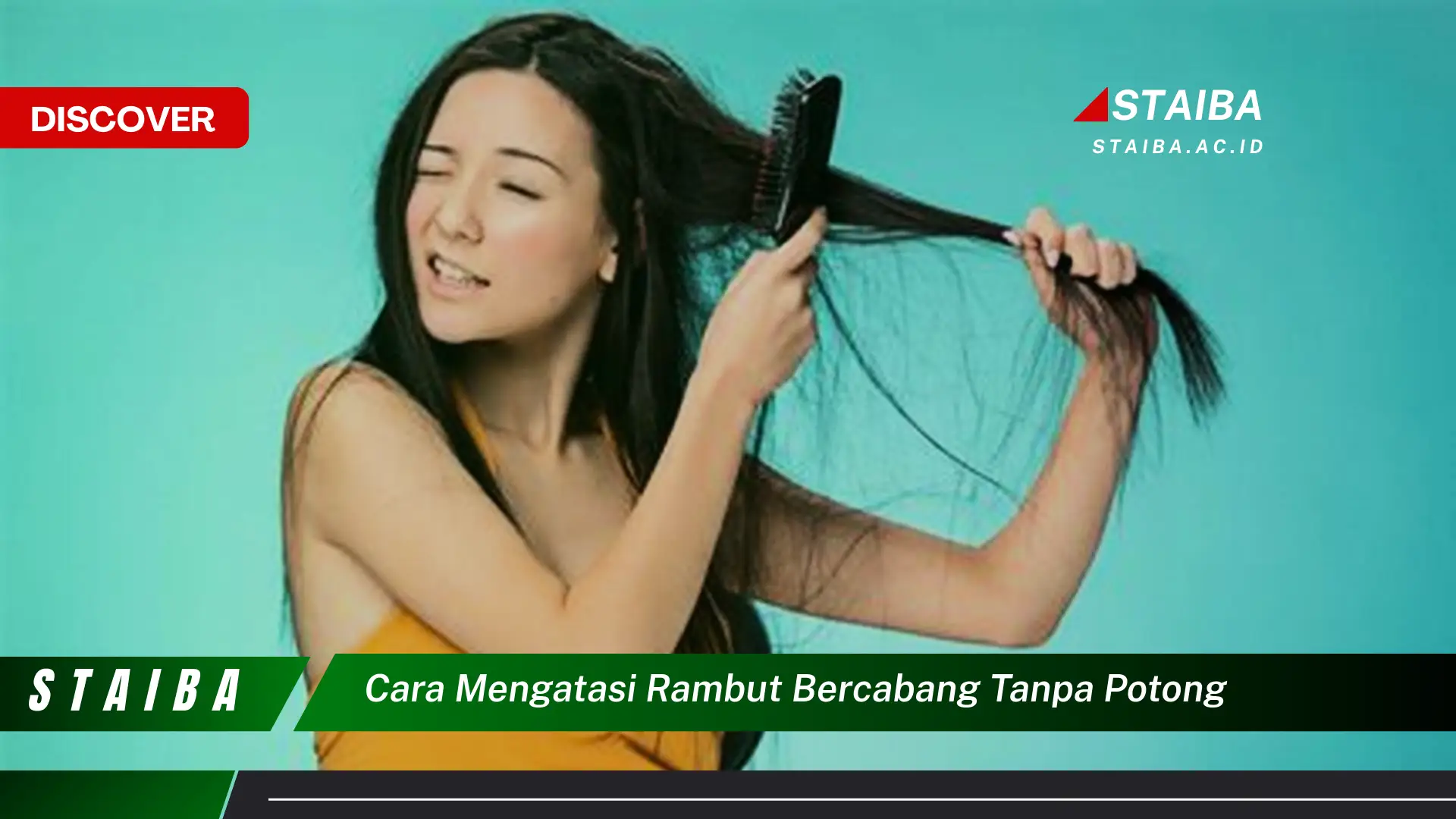 cara mengatasi rambut bercabang tanpa potong