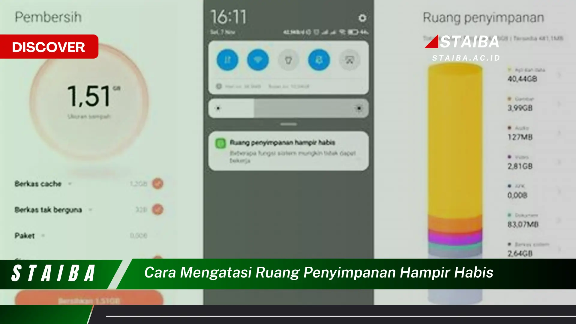 cara mengatasi ruang penyimpanan hampir habis