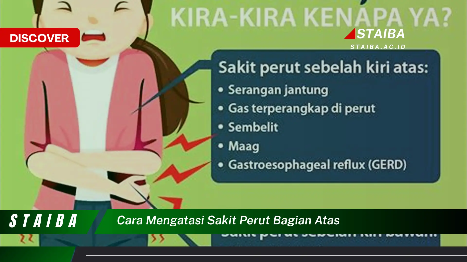 cara mengatasi sakit perut bagian atas