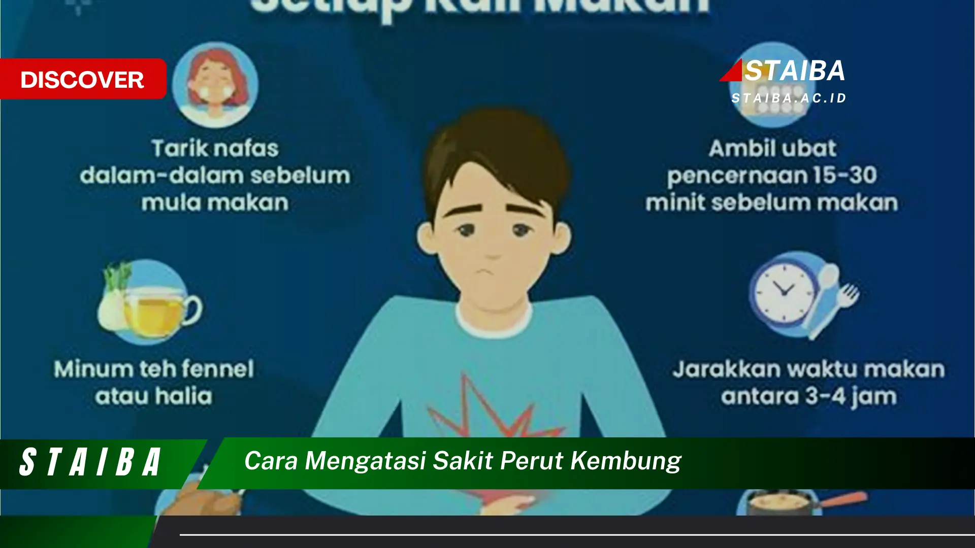 cara mengatasi sakit perut kembung