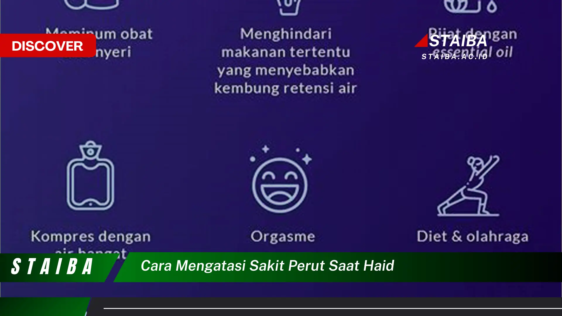 cara mengatasi sakit perut saat haid