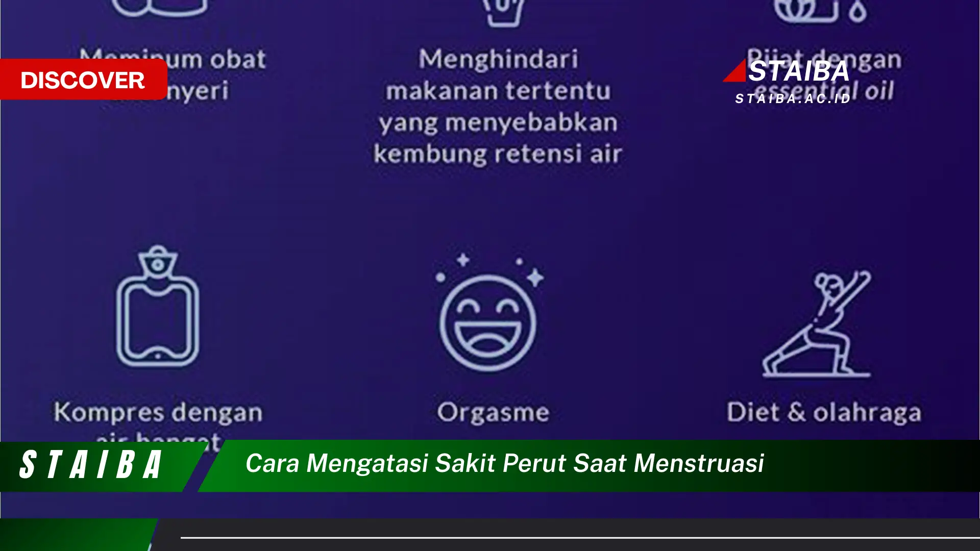 cara mengatasi sakit perut saat menstruasi