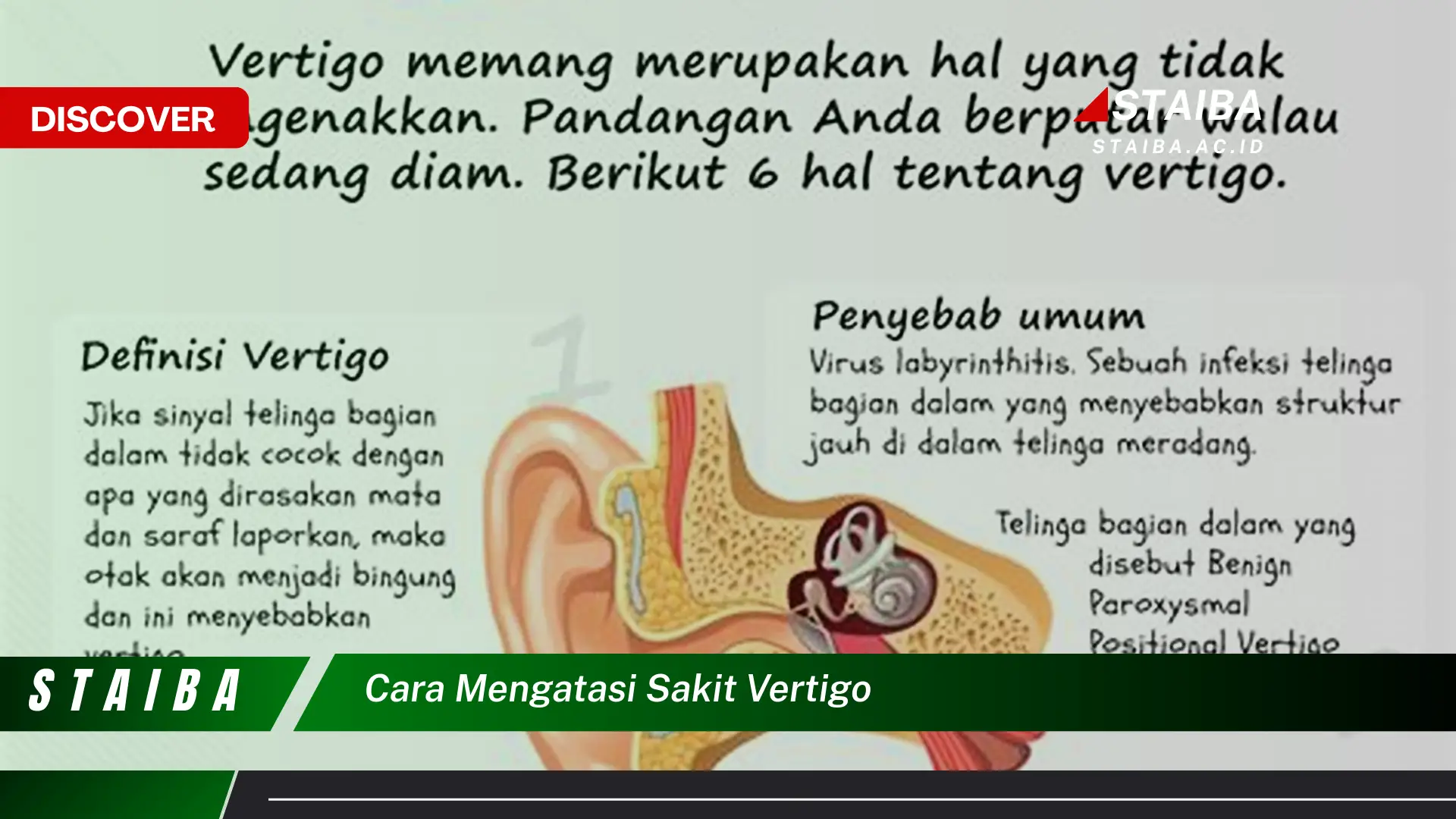 cara mengatasi sakit vertigo