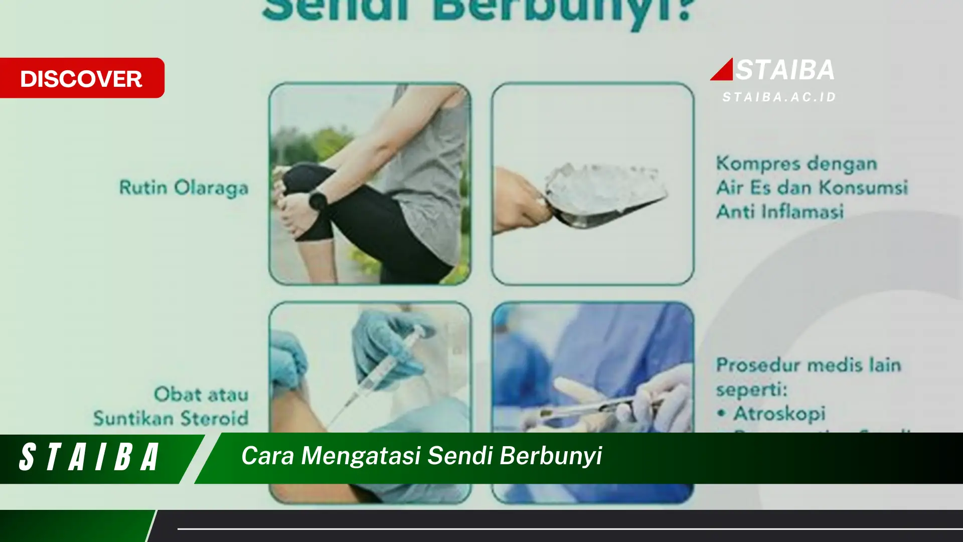 cara mengatasi sendi berbunyi