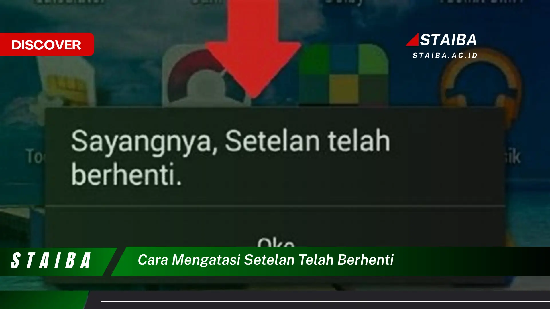 cara mengatasi setelan telah berhenti