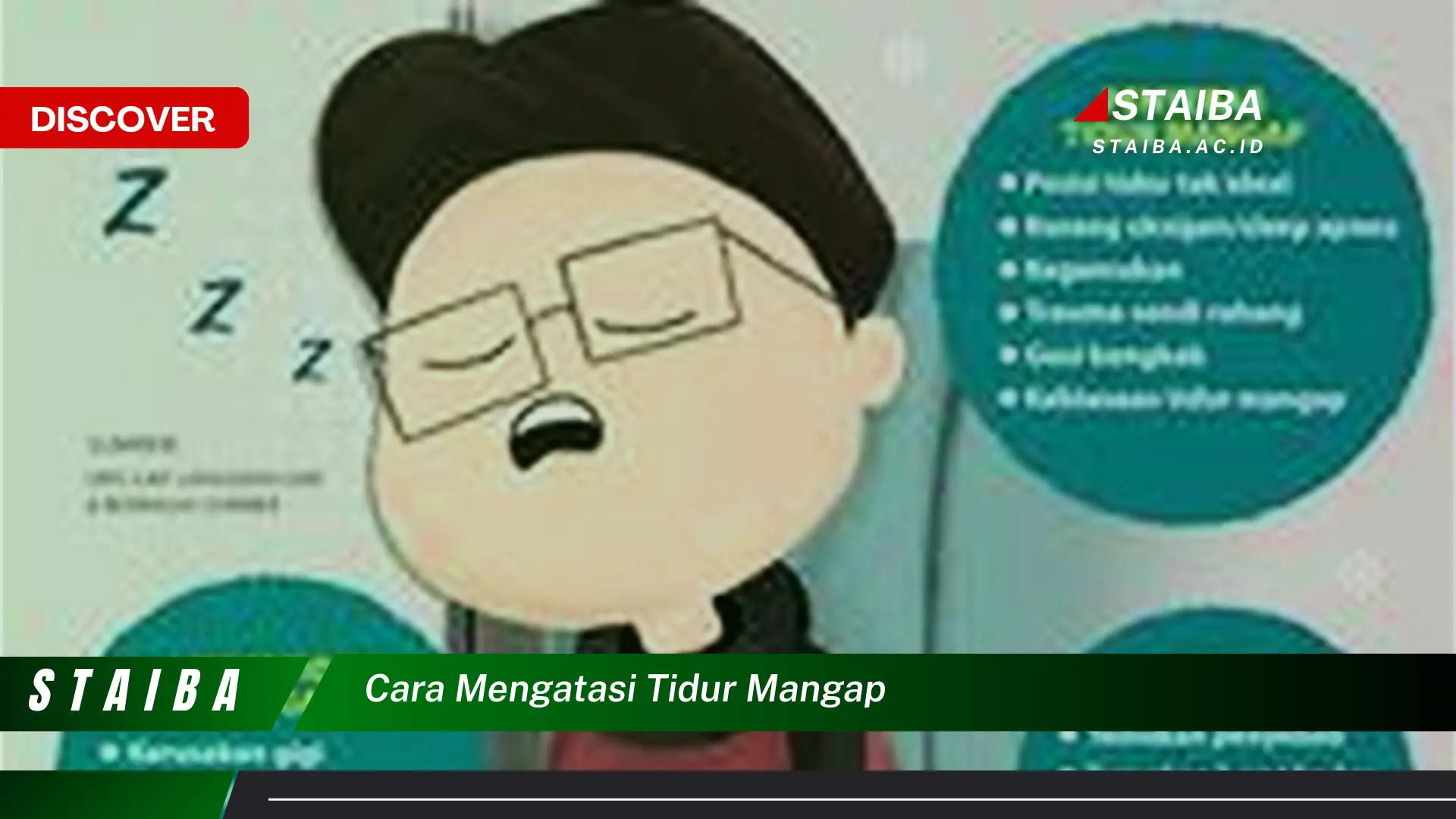 cara mengatasi tidur mangap