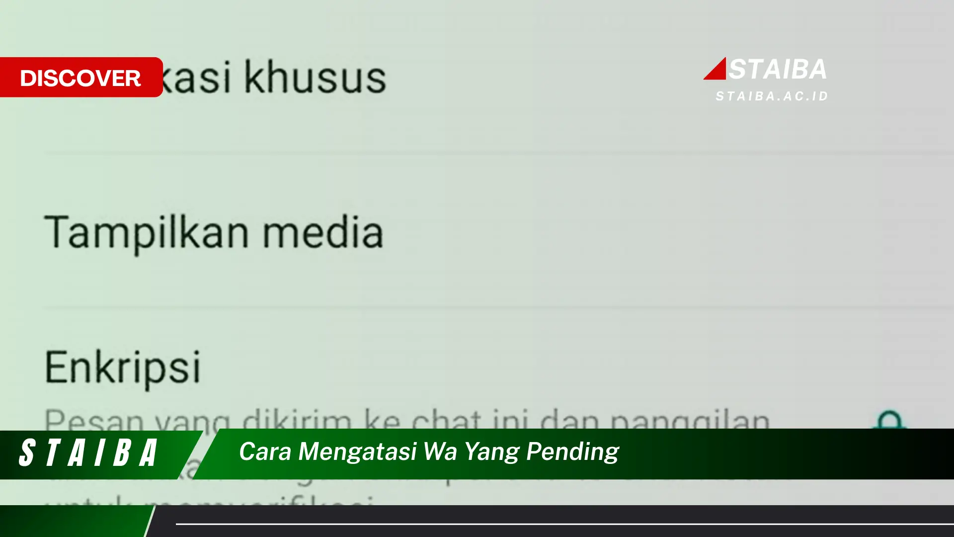 cara mengatasi wa yang pending